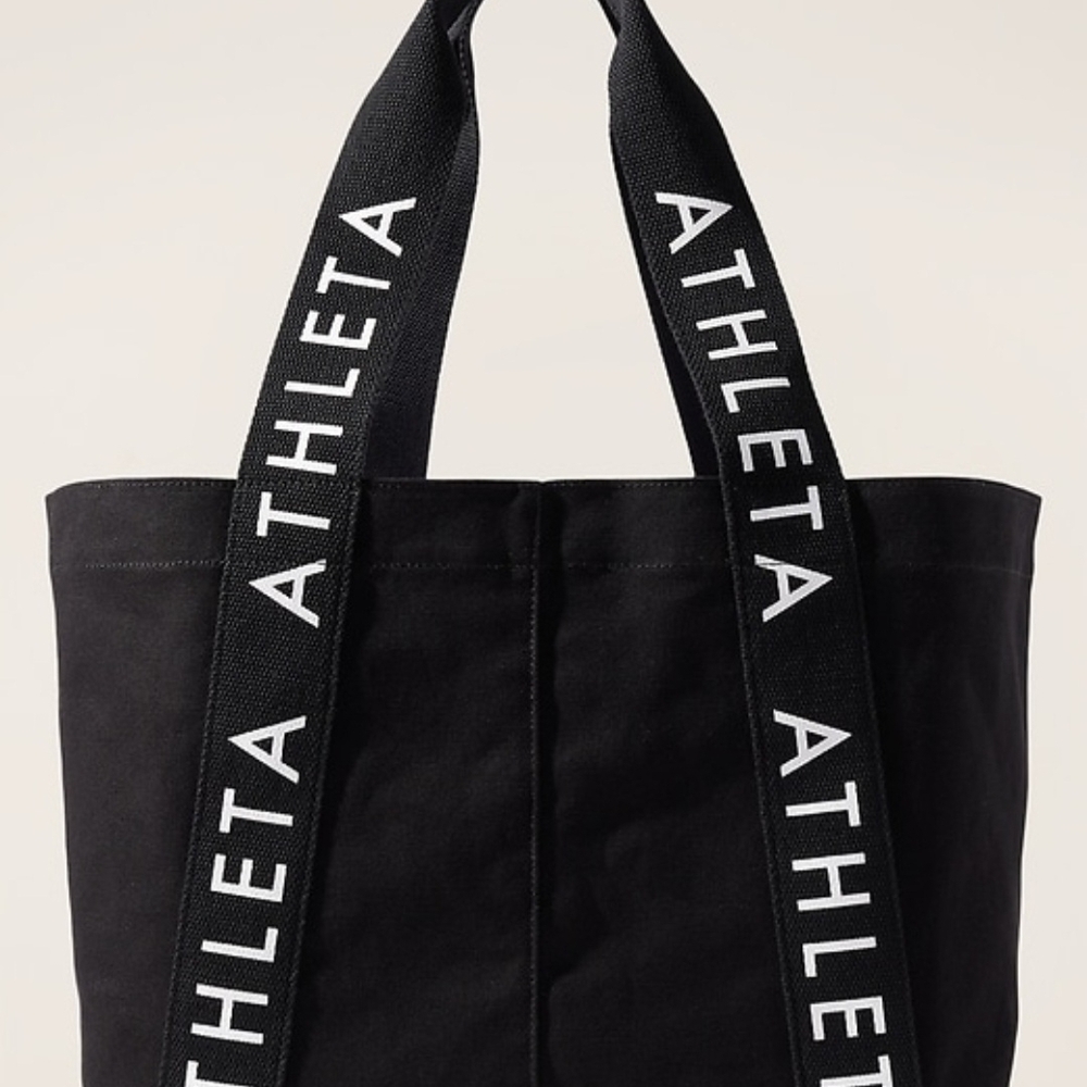 Athleta Black Canvas Tote